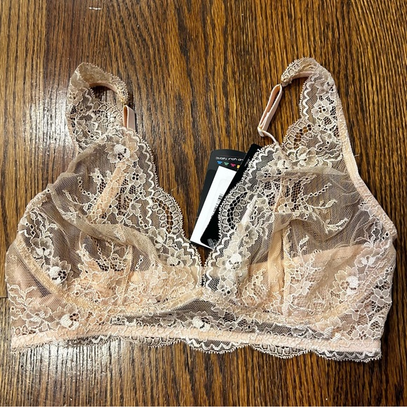 RITRATTI Charme Italian Lace Bralette Blush Lingerie NWT $135 Sz 32 - Picture 5 of 15